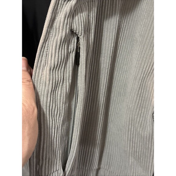 Obermeyer Men’s Large Gray Corduroy Full Zip Jacket - Picture 10 of 16